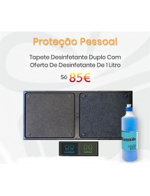 Tapete Desinfetante duplo com oferta de desinfectante de 1 Litro