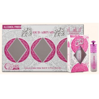 Pack 12 unidades Roll-on Oud Abiyad 6 ml cada Desodorizante árabe