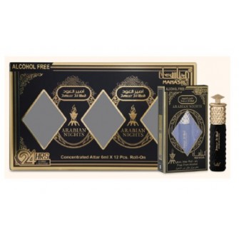 Pack 12 unidades Roll-on Oud Abiyad 6 ml cada Desodorizante árabe