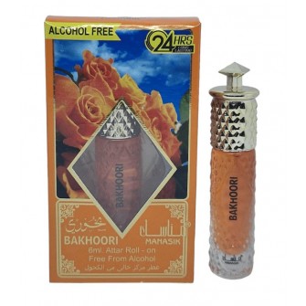 Pack 12 unidades desodorizantes Manasik Bakhoori Roll on 6 ml cada sem álcool 